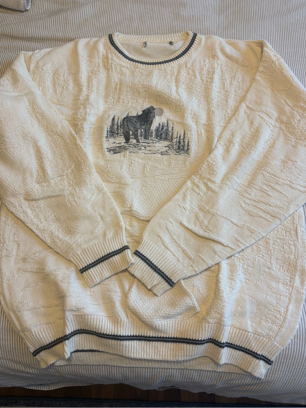 Men's Vintage Cotton Sweater, XL